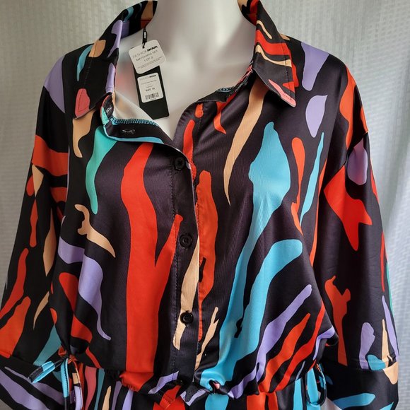 NWT Fashion Nova Multi-Color Pant Set, Color: Multi Color Size: 1X  NWT - Picture 8 of 13